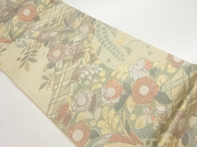 JAPANESE FUKURO OBI / MATELASSE / WOVEN TSUJIGAHANA